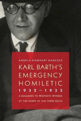 Cover of Karl Barth's Emergency Homiletic, 1932-1933