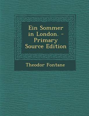 Book cover for Ein Sommer in London. - Primary Source Edition