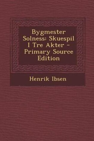 Cover of Bygmester Solness