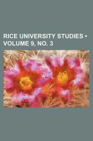 Cover of Rice University Studies