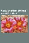 Book cover for Rice University Studies