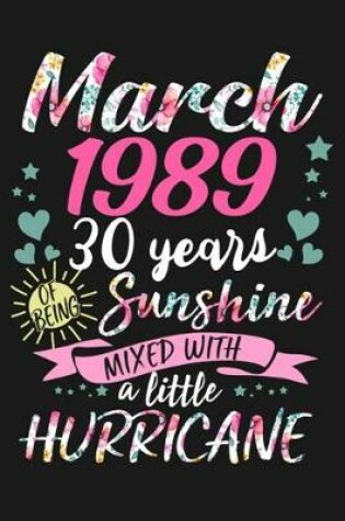 Cover of March 1989 30 years sunshine mixed with a little hurricane