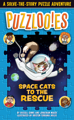 Book cover for Puzzloonies! Space Cats to the Rescue