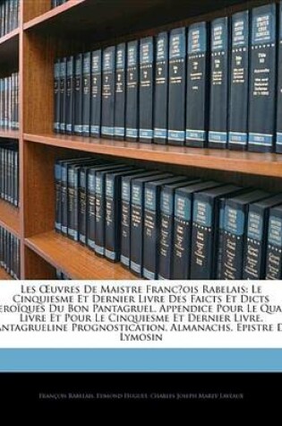 Cover of Les Uvres de Maistre Francois Rabelais