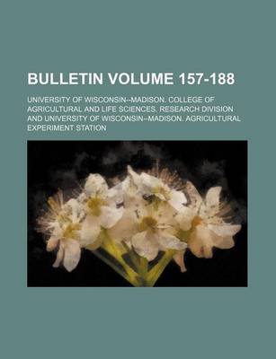 Book cover for Bulletin Volume 157-188