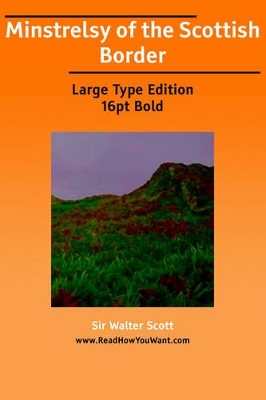 Book cover for Minstrelsy of the Scottish Border, Volume 2 (of 3)
