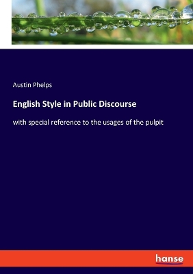 Book cover for English Style in Public Discourse