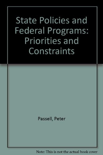 Book cover for State Policies and Federal Programs