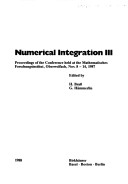 Book cover for Numerical Integration III