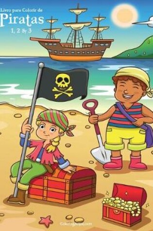 Cover of Livro para Colorir de Piratas 1, 2 & 3