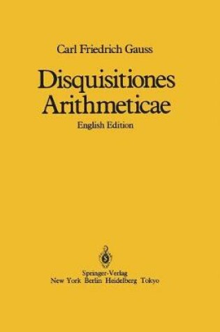 Cover of Disquisitiones Arithmeticae