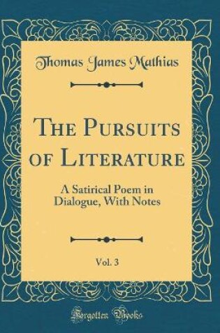 Cover of The Pursuits of Literature, Vol. 3