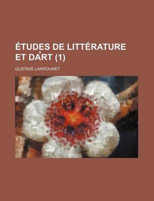 Book cover for Etudes de Litterature Et Da Rt (1)