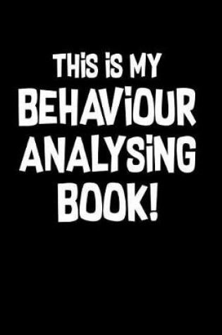 Cover of Behaviour Analysis Book