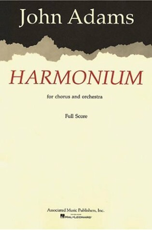 Cover of Harmonium for Chorus and Orchestra