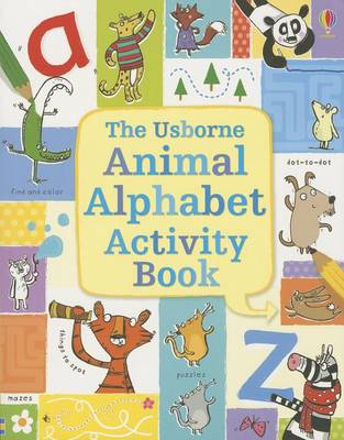 Book cover for The Usborne Animal Alphabet Activity Book