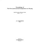 Cover of Proceedings of the First International Symposium on Drying, McGill University, Montreal, Canada, August 3-5, 1978