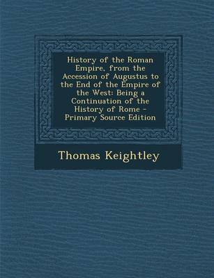 Book cover for History of the Roman Empire, from the Accession of Augustus to the End of the Empire of the West