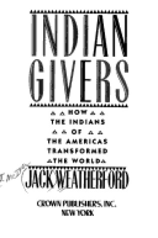 Cover of Indian Givers T Cont Imp Ind C