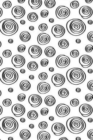 Cover of Journal Notebook Abstract Whorls Black and White