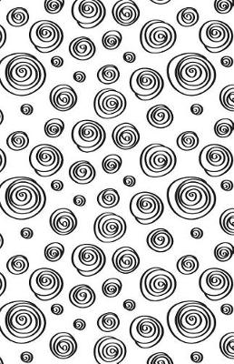 Cover of Journal Notebook Abstract Whorls Black and White