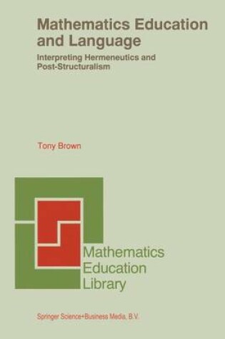 Cover of Mathematics Education and Language