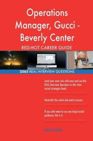 Cover of Operations Manager, Gucci - Beverly Center RED-HOT Career; 2565 REAL Interview Q