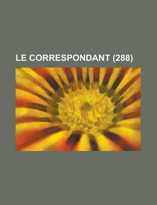 Book cover for Le Correspondant (288)