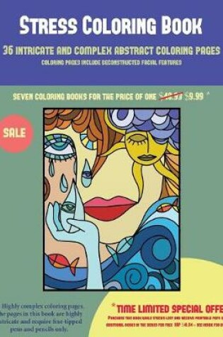 Cover of Stress Coloring Book (36 intricate and complex abstract coloring pages)