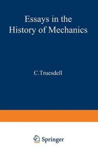 Cover of Essays in the History of Mechanics