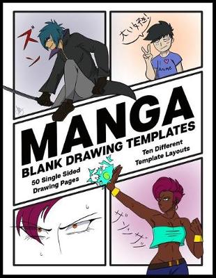 Book cover for Manga Blank Drawing Templates