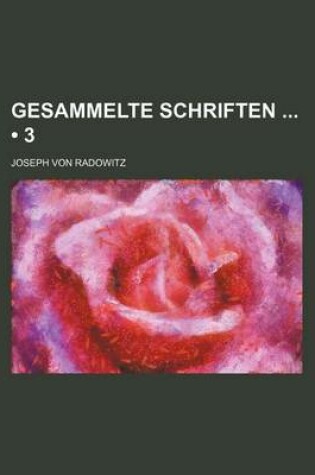 Cover of Gesammelte Schriften (3)