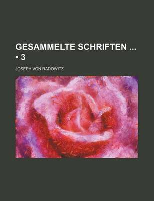 Book cover for Gesammelte Schriften (3)