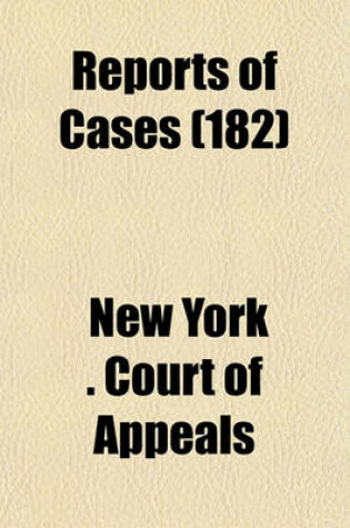 Cover of Reports of Cases (Volume 182)