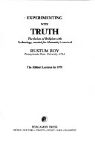 Cover of Experimenting with Truth