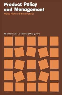 Book cover for Product Policy and Management