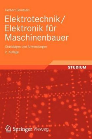 Cover of Elektrotechnik/Elektronik F r Maschinenbauer