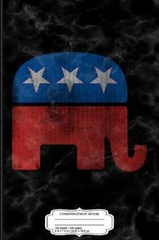 Cover of Vintage Republican GOP Elephant Composition Notebook