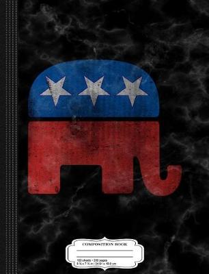 Book cover for Vintage Republican GOP Elephant Composition Notebook