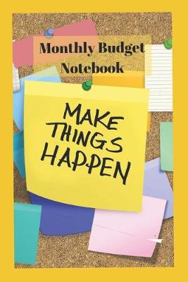 Book cover for Monthly Budget Notebook