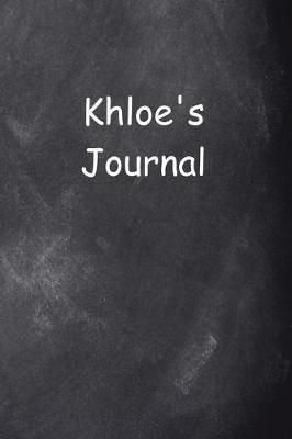 Book cover for Khloe Personalized Name Journal Custom Name Gift Idea Khloe