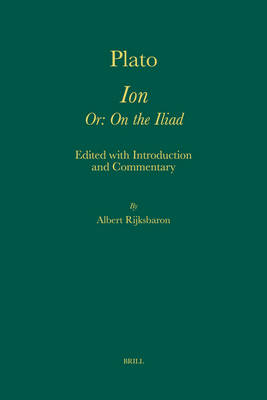 Cover of Plato. Ion Or: On the Iliad