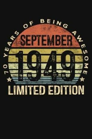 Cover of September 1949 Limited Edition 70 Years of Being Awesome