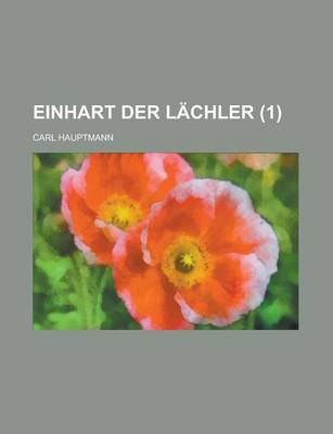 Book cover for Einhart Der Lachler (1)