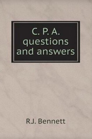 Cover of C. P. A. questions and answers