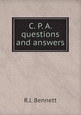 Book cover for C. P. A. questions and answers