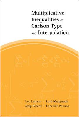 Book cover for Multiplicative Inequalities Of Carlson Type And Interpolation