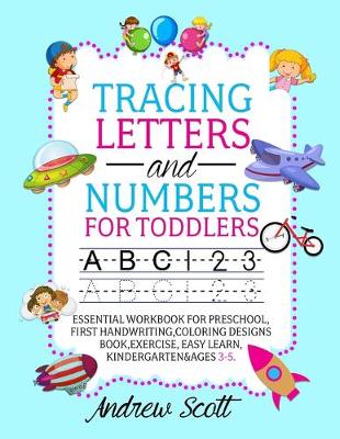Book cover for Tracing Numbers and Letters for Toddlers