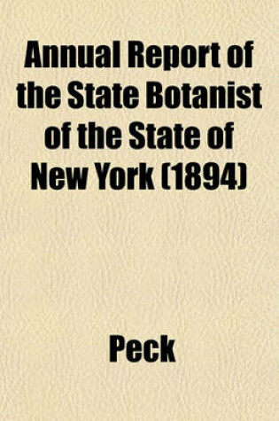 Cover of Annual Report of the State Botanist of the State of New York (1894)