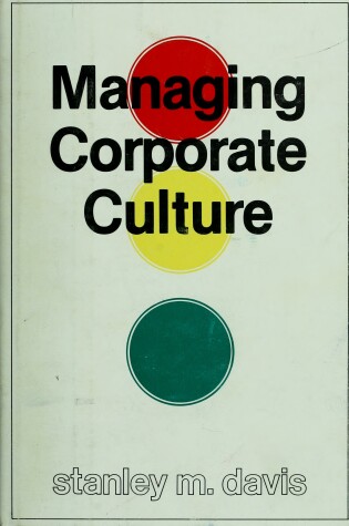 Cover of Managing Corporate Culture